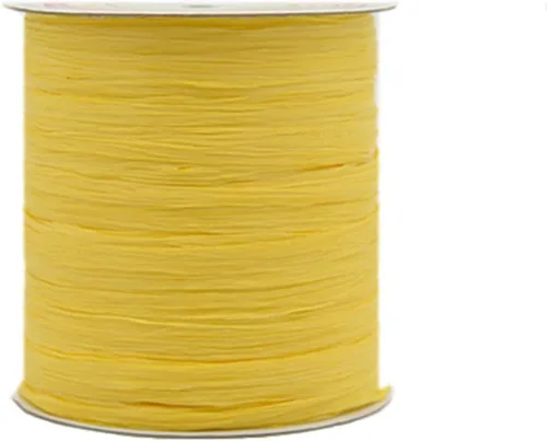 Miniatura 19 de 250 Metros/273 Yardas Raffia Ribbon Hilo de Raffia Hilo de ganchillo Azul Bolsa de ganchillo Hilo de paja Hilo de paja Hilo de rafia natural