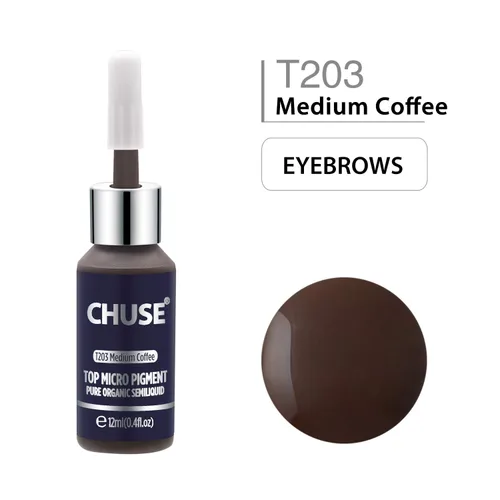 Miniatura 2 de CHUSE Pigmentos para cejas PMU 0.4oz/0.4 fl oz (T203 Café Medio)