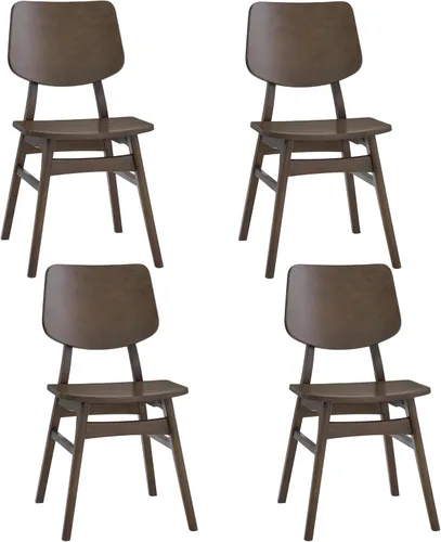 Miniatura 22 de Alaterre Furniture Calais Dining - Juego de 2 sillas de comedor moderno de mediados de siglo, juego de sillas de madera maciza con diseño