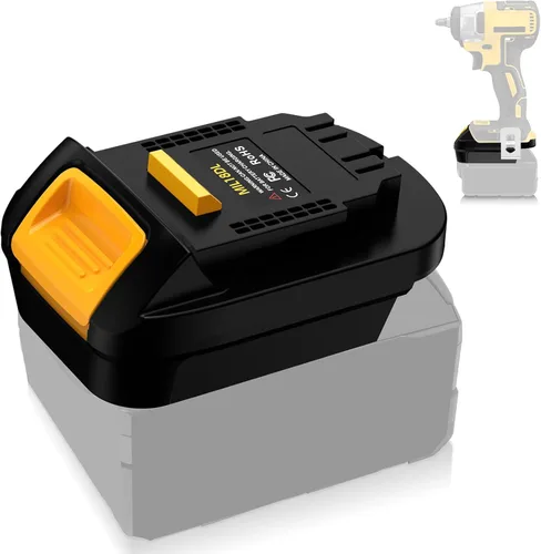 Miniatura 9 de MIL18DL para Milwaukee a adaptador de batería Dewalt, conversión para batería Milwaukee M18 de 18 V a para herramientas eléctricas Dewalt 20 V