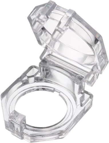Miniatura 2 de uxcell 2 protectores de plástico transparente para interruptor de botón de 0.866 in de diámetro