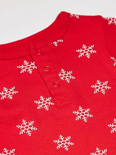 Miniatura 2 de Hudson Baby Overol de algodón para bebés, muñeco de nieve, 12-18 meses US