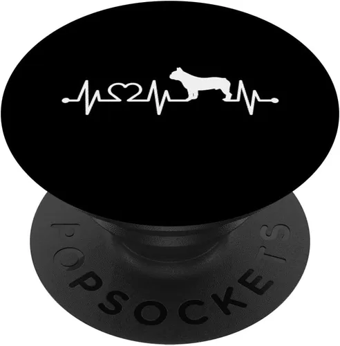Miniatura 6 de Heartbeat Bulldog francés Pulse ECG Bouledogue PopSockets MagSafe PopGrip para iPhone