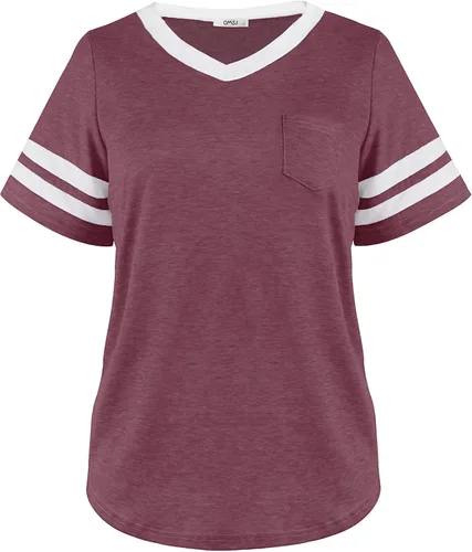 Miniatura 3 de OMSJ - Camisetas de manga corta para el verano para mujer