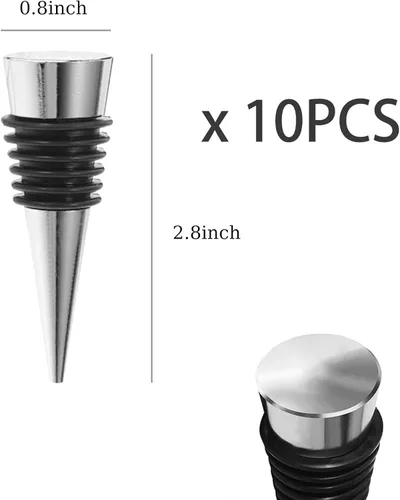 Miniatura 2 de Juego de 10 tapones para botellas de vino, tapones de resina para botellas de vino, accesorios, tapón de vino para moldes de silicona, resina epoxi