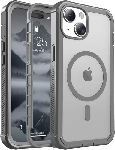 Miniatura 24 de jaroco - Funda magnética compatible con MagSafe para iPhone 11 de 6.1 pulgadas; protección de grado militar contra caídas, de doble capa