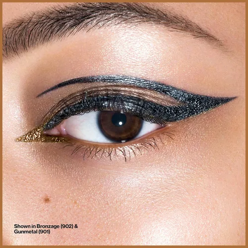 Miniatura 6 de Revlon So Fierce! Delineador de ojos líquido de tinta cromada, delineador metálico duradero con tapa de tinta de inmersión para Pearl, Shimmer 901