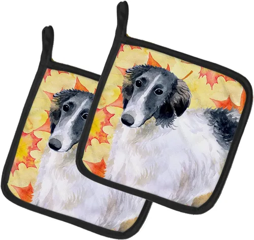 Miniatura 234 de Caroline's Treasures BB9655PTHD - Juego de soportes para ollas de cocina resistentes al calor, almohadillas calientes para horno, 7 1/2 x 7 1/2