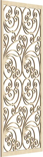 Miniatura 148 de 9 3/8"W x 24 3/8"H x 1/4"T Marilla Decorativos Paneles de Pared de Madera Calado, Abedul