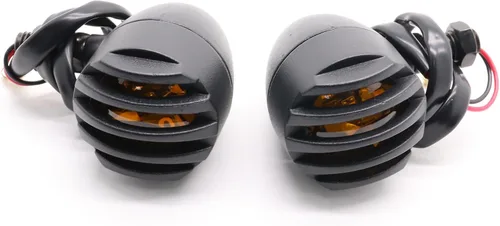 Miniatura 3 de 2 luces intermitentes de motocicleta resistentes color ámbar luces intermitentes (negro)