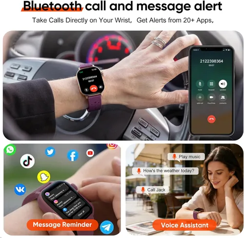 Miniatura 6 de AMOLED - Reloj inteligente con GPS para correr, 164.0 ft, impermeable, rastrea los pasos del sueño, frecuencia cardíaca, oxígeno, batería de larga
