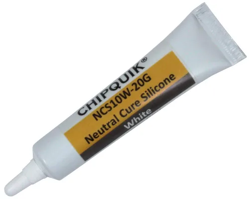 Miniatura 6 de Chip Quik NCS10A-20G Sellador adhesivo de silicona de curado neutro de 0.7 onzas (0.7 onzas) Tubo de compresión (aluminio) para dispensación