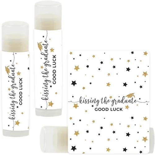 Miniatura 32 de Andaz Press Colección de fiesta de graduación con purpurina blanca y dorada, tarjetas de juego de adivinanzas de caramelos, paquete de 30, Tarjetas