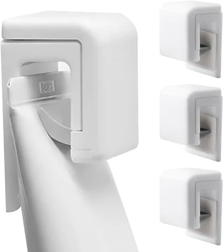 4 soportes para pasta de dientes, clip de limpiador facial, gancho de pared adhesivo para colgar limpiador, toalla, llavero, soporte de gancho