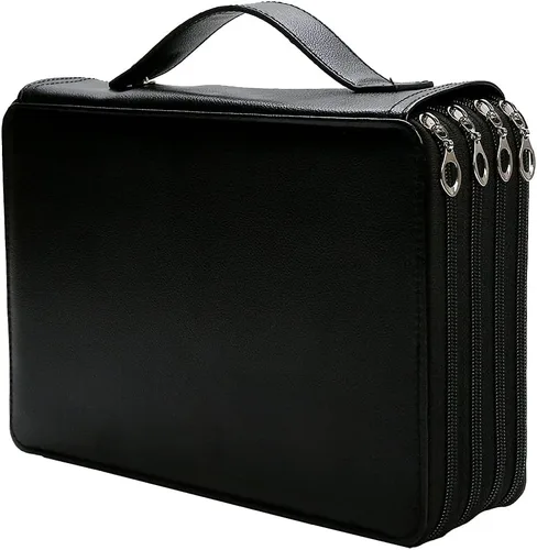 Miniatura 30 de Estuche para lápices Jungle con 120 ranuras de tela Oxford, con ranura para lápices, organizador con práctico envoltorio portátil, soporte multicapa