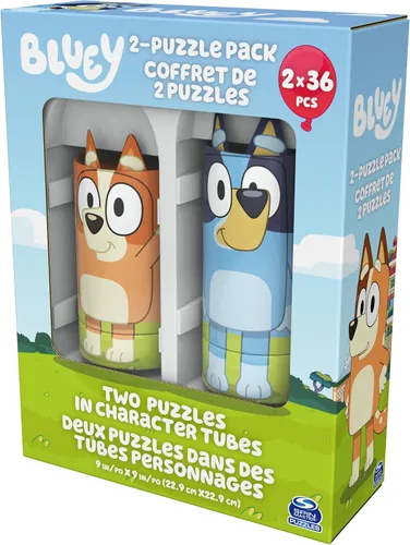 Miniatura 8 de Spin Master Games, rompecabezas de Bluey 2 unidades, 36 piezas, rompecabezas para niños, juguetes de Bluey y preescolar, para edades de 3 años