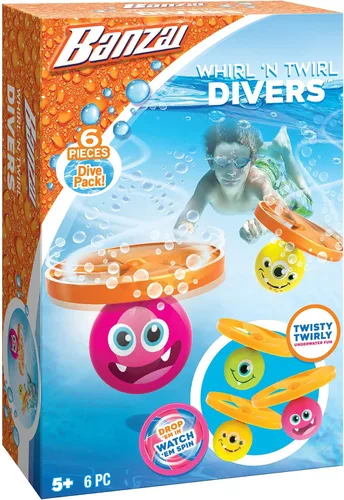 Miniatura 8 de BANZAI Juego de buceo de 3 piezas Splash 'N Go Mermaid Water/Pool Toy