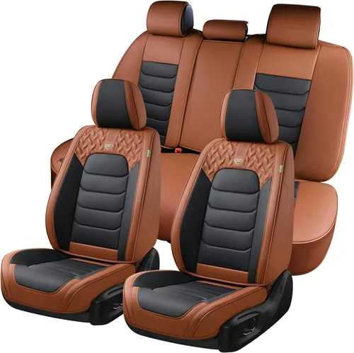 Miniatura 20 de FLORICH Fundas de asiento delantero, 2 piezas, fundas de asiento para automóviles, fundas de asiento universales de cuero de lujo, accesorios
