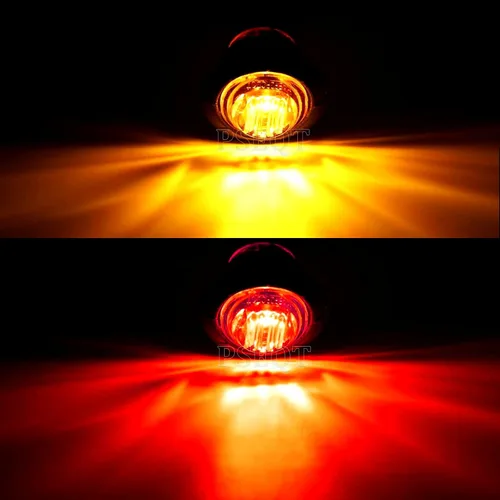 Miniatura 2 de PSEQT Luces LED de marcador de remolque de 3/4 pulgadas, indicadores de espacio lateral, luz trasera, impermeable, para remolque, camión, autobús
