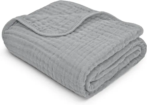 Miniatura 30 de Comfy Cubs - Manta de muselina para bebés, recién nacidos y niños pequeños, 6 capas algodón suave ligero, grande 40 x 40 pulgadas, transpirable