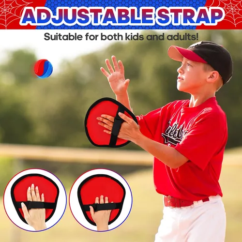 Miniatura 4 de Juego de bolas de velcro para lanzar y atrapar, divertidos juguetes interactivos para niños, juguetes interactivos para exteriores, patio, piscina