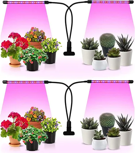 Miniatura 33 de iPower 21 Luz LED de Crecimiento con Espectro Completo para Plantas de Interior, Cuello de Cisne Ajustable, 3 Modos de Luz y 10 Niveles Regulables