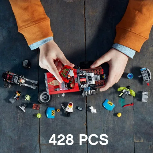 Miniatura 7 de LEGO Hidden Side El Fuego's Stunt Truck 70421 Kit de construcción, juego fantasma para niños y niñas de 8 años en adelante, juego interactivo
