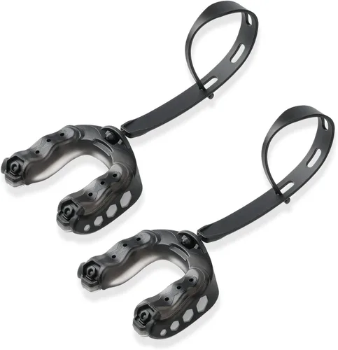 Paquete de 2 protectores bucales de fútbol con correa, suave y mejorado para jóvenes, deportes para boxeo, artes marciales mixtas, hockey, rugby,