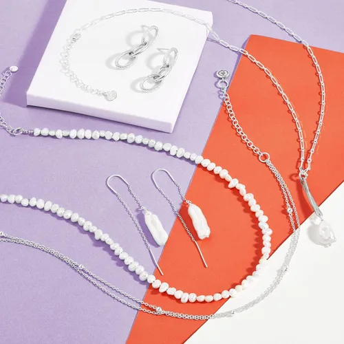 Miniatura 7 de Silpada Collar de plata de ley con perlas cultivadas en agua dulce con forma de Stunning Drop 16 pulgadas 2 pulgadas Perla Perla no conocido