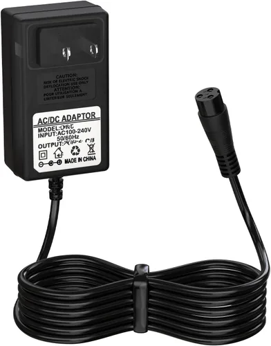 Cargador de 24 V compatible con Razor E300, E200, E100, PR200, MX350, Dirt Quad, Pocket Mod, conector - Cable de alimentación de 3 clavijas