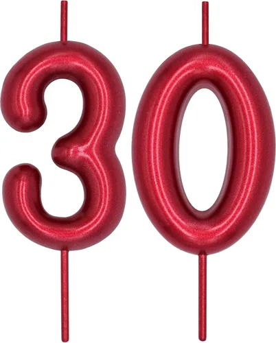 Miniatura 72 de DERVENTA Vela con números de 2.36 pulgadas, decoración perfecta para cumpleaños, brunch, postre, pastel, 1 pieza (número 0 rosa)