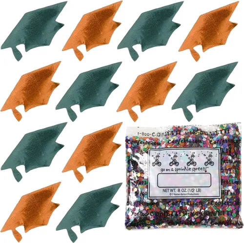 Miniatura 160 de Confetti Grad Cap Negro, Azul Marino Combo - 2 bolsas de media onza (1 oz)