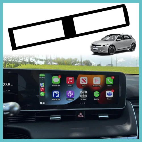 BestEvMod para Accesorios Protector de Bisel de Pantalla Ioniq5, Bisel de Pantalla Táctil de Navegación Compatible con Accesorios Hyundai Ioniq 5