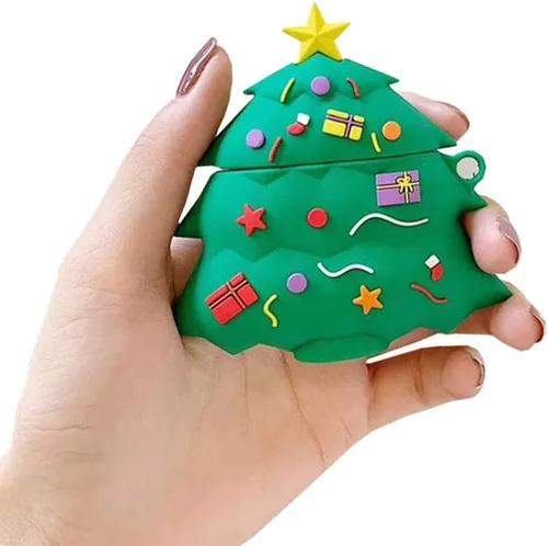 Miniatura 8 de Funda para auriculares compatible con Airpods 1 y 2, para niños, niñas, mujeres, 3D, lindo reno, antiarañazos, protector de auriculares inalámbricos