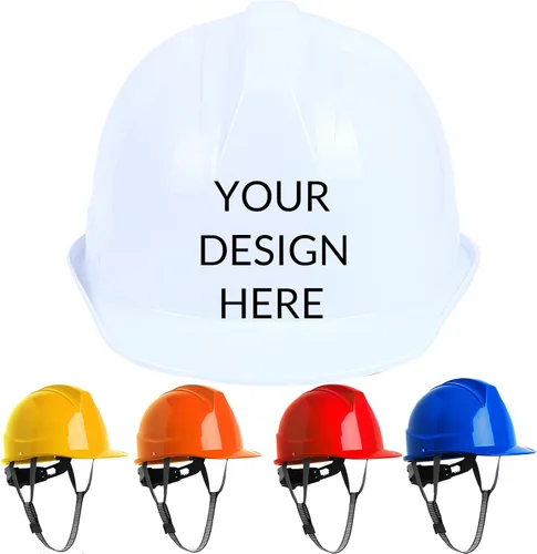 Miniatura 8 de Casco duro personalizado con suspensión, Cascos duros ajustables de construcción con trinquete, Casco duro personalizable, Añade tu/logo/texto/foto