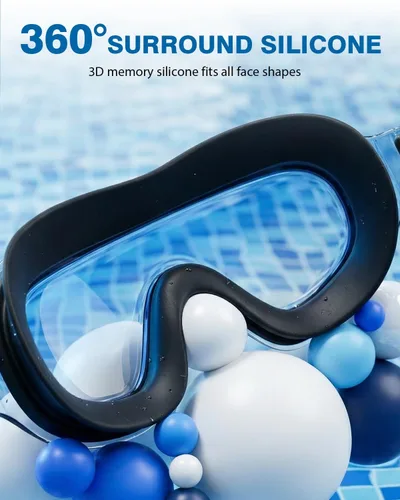 Miniatura 4 de Swim Goggles 2 Pack, Anti Fog&UV Rimless Wide View Gradient Swimming Goggles for Adult, No Leak for Men Women Beach