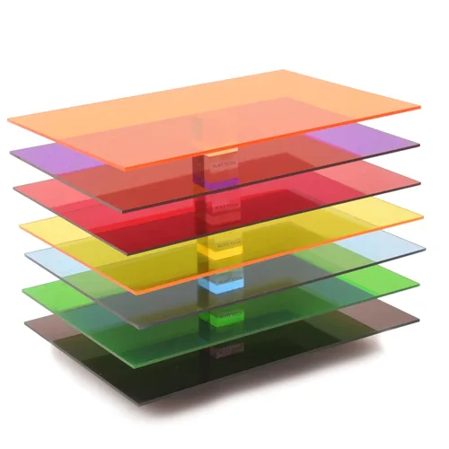 7 piezas y 7 colores de 8 x 12 x 0.118 pulgadas, hojas de acrílico fundido de color transparente, lámina de plástico de plexiglás para corte láser,