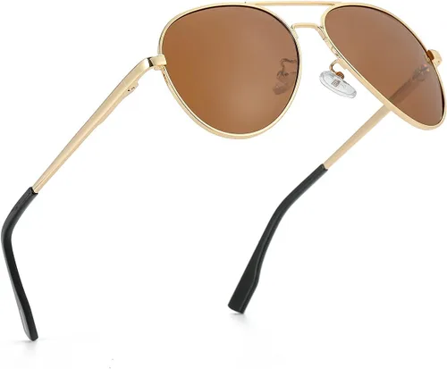 Miniatura 24 de Gafas de sol polarizadas de aviador pequeñas para niñas y niños de 4 a 16 años