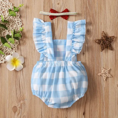 Miniatura 50 de Shalofer Traje de primer cumpleaños para bebé niña con diadema