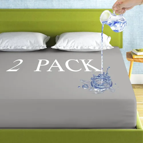 Miniatura 17 de Parkdeny - Funda de colchón completa impermeable de enfriamiento, rayón de bambú, tela de aire 3D, transpirable, silenciosa, lavable, se ajusta a