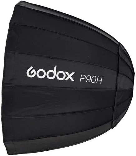 Miniatura 3 de Godox P90H 35" Softbox parabólico para estudio video flash luz, montaje Bowens, resistente a altas temperaturas