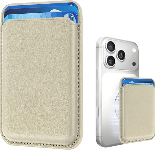 Miniatura 30 de Tarjetero magnético más fuerte de piel RFID para iPhone 16 Series, accesorios Mag-Safe para iPhone 17/16/15/14/13/12 y Pro/Promax, negro