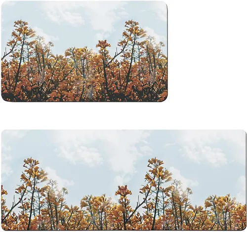 Miniatura 6 de Tapete de baño para bañera y hojas de flores de otoño, antideslizante, de secado rápido y absorbente, tierra de diatomeas, fregadero, dormitorio