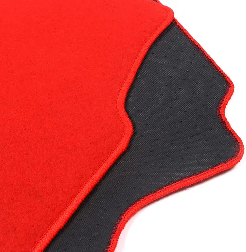 Miniatura 6 de IKON MOTORSPORTS, Alfombrillas compatibles con Acura Integra 1994-2001, ajuste de fábrica, alfombrillas de nailon rojo delanteras y traseras