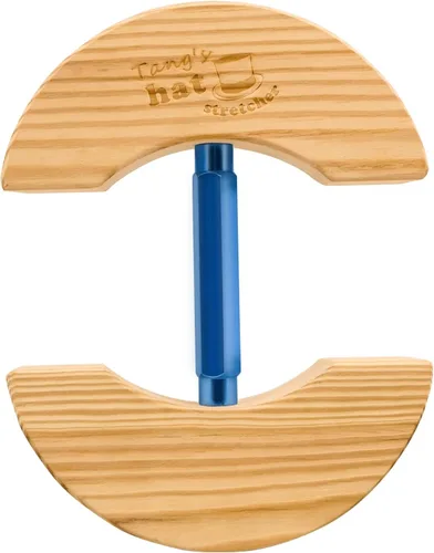 Tang's Camilla de madera para sombreros ajustados, hebilla de giro ajustable. Talla única unisex para adultos, adecuado para todos los sombreros,