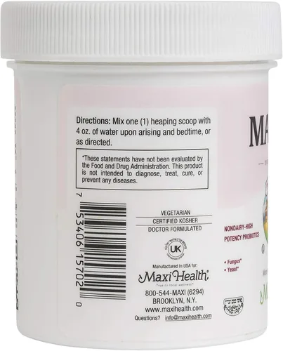 Miniatura 3 de Maxi Health Fórmula Acidophilus probiótica de alta potencia (5M, 2 onzas (paquete de 1))
