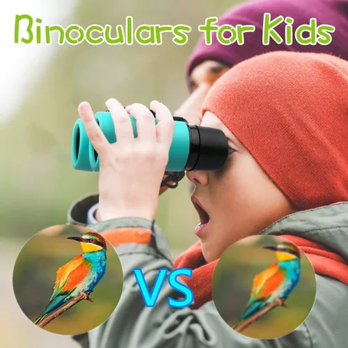 Miniatura 4 de Scotamalone - Binoculares de juguete a prueba de golpes, binoculares para niños de 3 a 12 años de edad, niños o niñas, para observación de aves