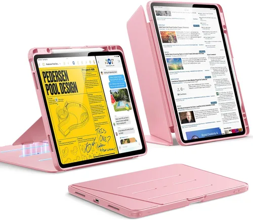 Miniatura 31 de ESR - Funda para iPad Air de 11 pulgadas M3/M2 (2025/2024), iPad Air de 5ª/4ª generación (2022/2020), funda con soporte vertical, múltiples ángulos