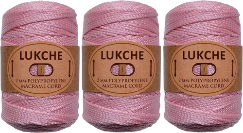 Miniatura 14 de Cordón de macramé de poliéster de 0.059-0.079 in, 3 madejas (3 x 153 yardas), cuerda de macramé 100% polipropileno de alta calidad, bolsa de macramé