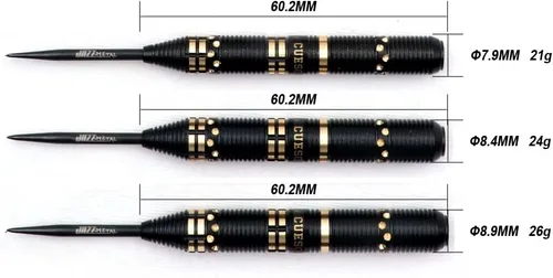 Miniatura 2 de CUESOUL JAZZ PLUS Dardos de punta de acero 0.74 oz con AK5 Dardos de vuelo y todos los accesorios de dardos Con forma delgada